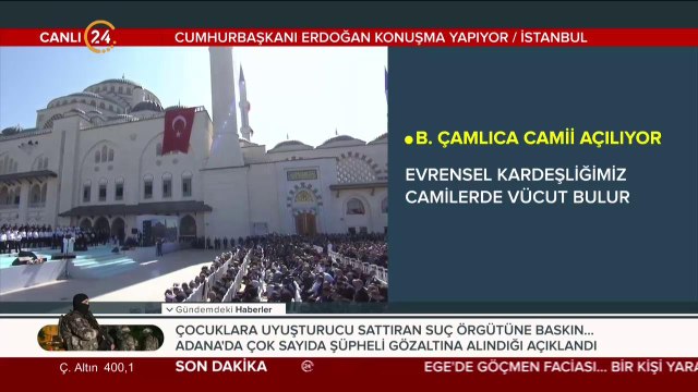 Çamlıca Camii açılıyor