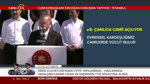 Çamlıca Camii açılıyor