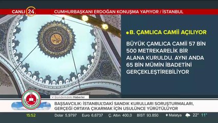 Çamlıca Camii açılıyor