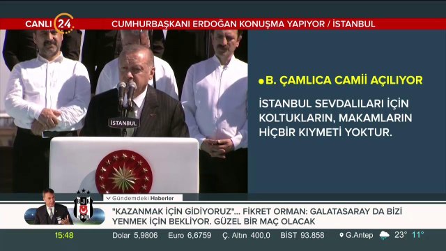 Çamlıca Camii açılıyor