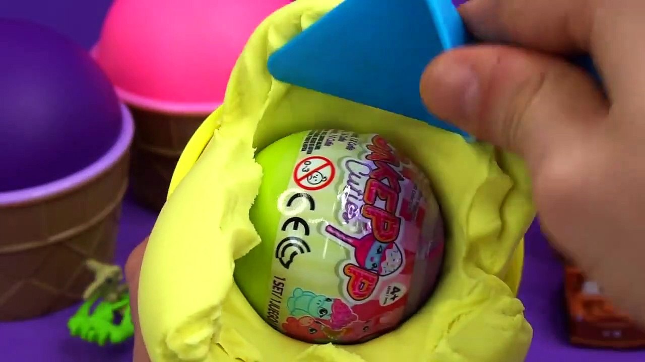 Play Doh Ice Cream Cups PJ Masks Learn Colors Cars Surprise Toys LOL Kinder Surprise Eggs