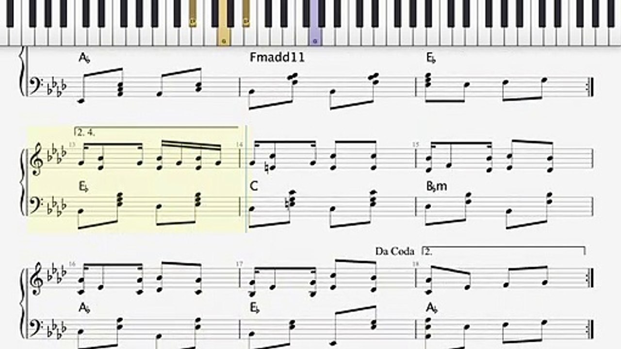 Ragtime piano : Exuberant Ragtime (with chord progression)