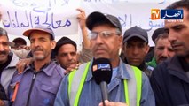النعامة/ عمال وحدة الجزائرية للمياه في وقفة إحتجاجية للمطالبة بتحسين أوضاعهم