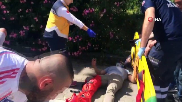 Ehliyetsiz sürücünün kullandığı otomobil motosiklete çarptı: 2 yaralı