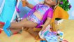Baby Dolls Swimsuits Beach Party with Ice Cream Shop!