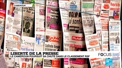 Le Cameroun poursuit sa chute dans le classement RSF sur la liberté de la presse