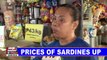 Prices of sardines up