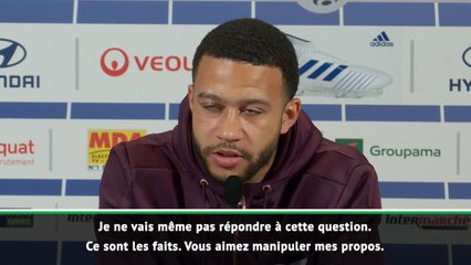 OL - Interrogé sur son avenir, Depay donne la leçon aux médias français