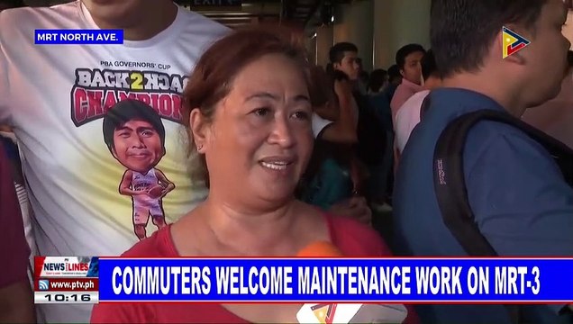Commuters welcome maintenance work on MRT-3