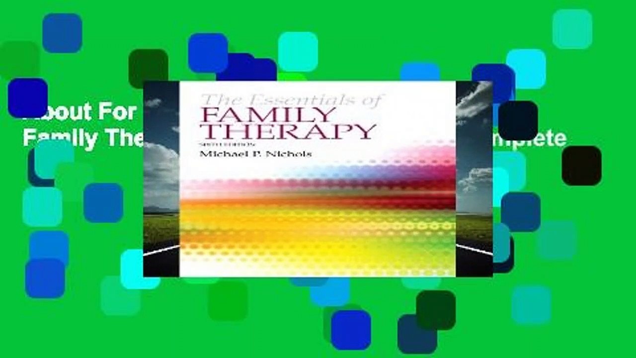 About For Books  The Essentials of Family Therapy: United States Edition Complete