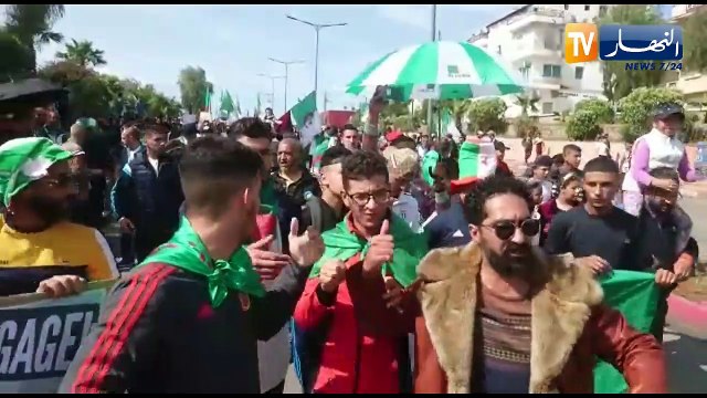 مسيرة سلمية بعين تموشنت للجمعة الحادية عشر دعما للحراك الشعبي