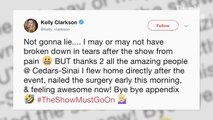 Kelly Clarkson Undergoes Surgery to Remove Her Appendix Hours After Hosting Billboard Music Awards