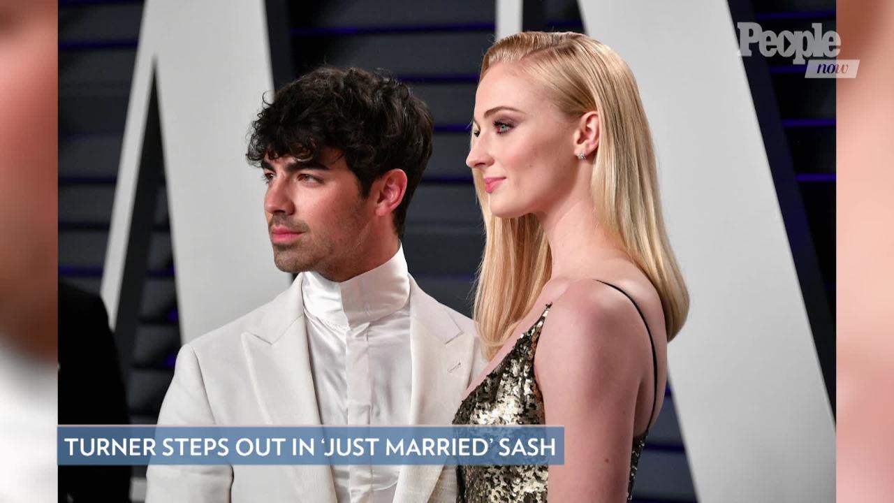 Sophie Turner Rocks 'Just Married' Sash in L.A. With Joe Jonas