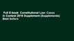 Full E-book  Constitutional Law: Cases in Context 2016 Supplement (Supplements)  Best Sellers