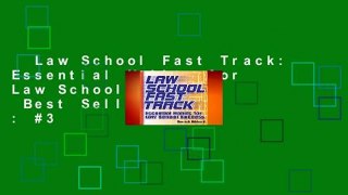 Law School Fast Track: Essential Habits for Law School Success  Best Sellers Rank : #3