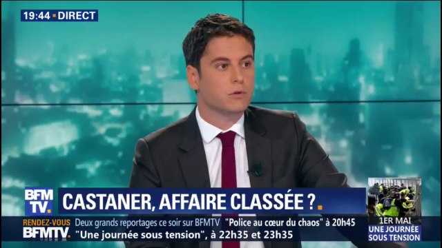 Gabriel Attal: Personne ne doute du soutien de la majorité à Christophe Castaner