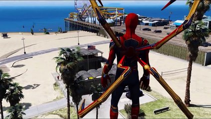 IRON SPIDER VS THE LIZARD - EPIC BATTLE