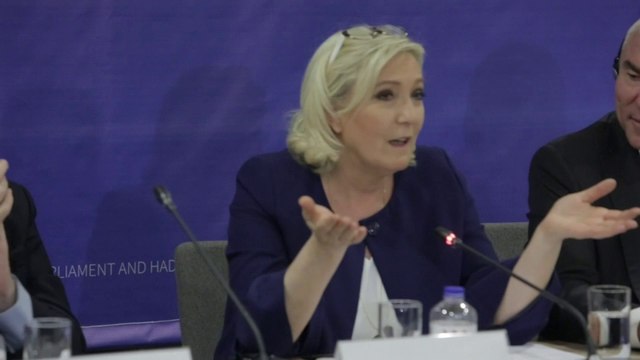 Européennes 2019: Marine Le Pen table sur 80 à 90 députés et 15 nationalités au sein d'un groupe nationaliste