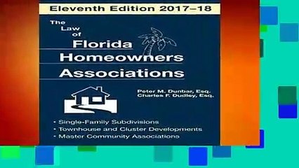 The Law of Florida Homeowners Association Complete