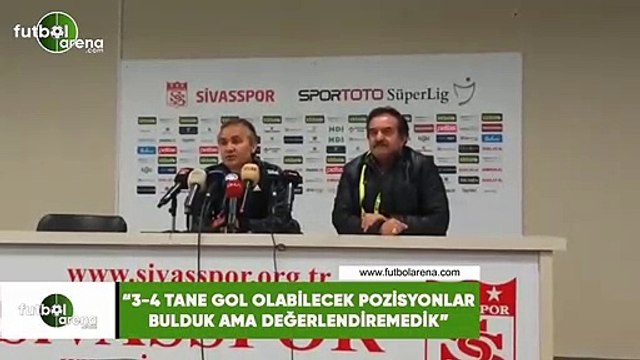 Ersel Uzgur: 3-4 tane gol olabilecek pozisyonlar bulduk ama değerlendiremedik