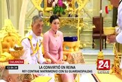 Monarca de Tailandia se casa con su guardaespaldas y la convierte en reina