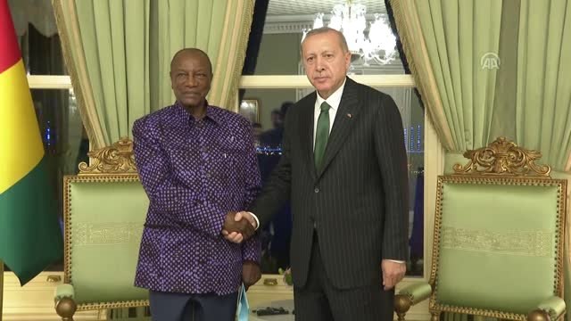 Cumhurbaşkanı Erdoğan, Gine Cumhurbaşkanı Alpha Conde ile Görüştü