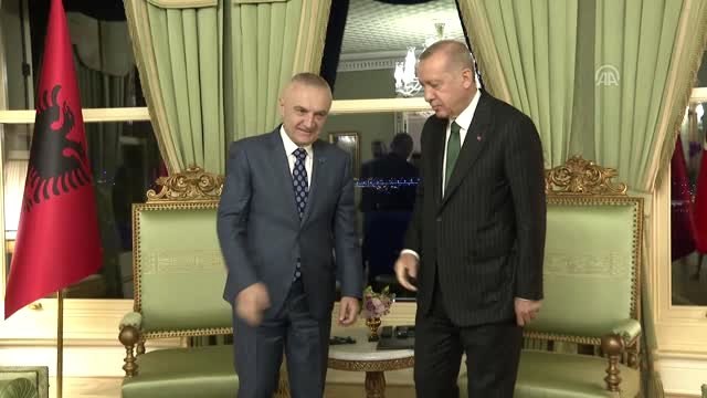Cumhurbaşkanı Erdoğan, Arnavutluk Cumhurbaşkanı Ilir Meta ile Görüştü