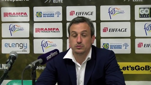 Rémi Giuitta coach de Fos après la défaite contre Le Mans