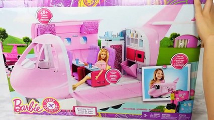 BARBIE AIRPLANE! Frozen Elsa دمية باربي، طائرة Avião da Barbie | Karla D.