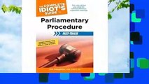 Full version  The Complete Idiot's Guide to Parliamentary Procedure Fast-Track  Best Sellers Rank