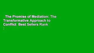 The Promise of Mediation: The Transformative Approach to Conflict  Best Sellers Rank : #4