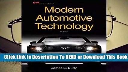 [Read] Modern Automotive Technology  For Full