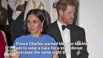 Prince Charles told Meghan Markle not to wear tiara as Kate Middleton wore a diamond headpiece - Fox News Video