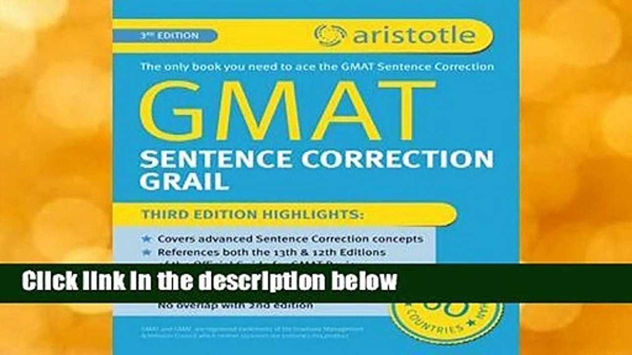 Full E-book  GMAT Sentence Correction Grail  For Kindle