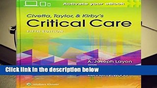 Full version  Civetta, Taylor,   Kirby s Critical Care  For Kindle