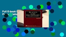 Full E-book Black's Law Dictionary with Pronunciations  For Online
