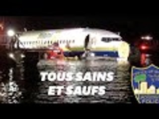 Après un atterrissage raté, un Boeing 737 finit dans un fleuve en Floride