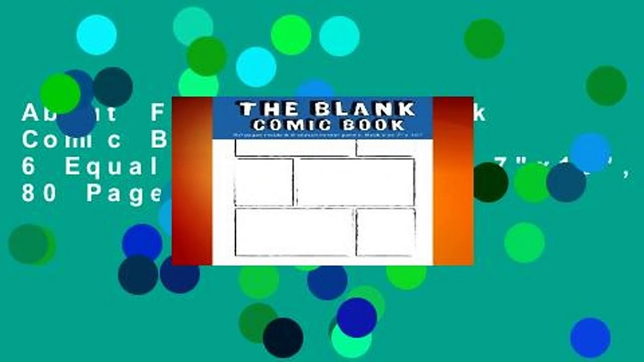 About For Books  Blank Comic Books for Kids: 6 Equal Comics Panels,7"x10", 80 Pages, Blank Comic