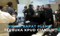 Ricuh! Rapat Pleno Terbuka KPUD Cianjur Saat Rekapitulasi Suara Pemilu 2019