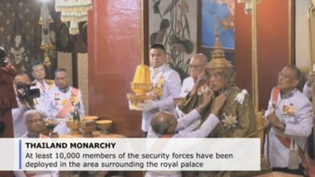 Thailand's king formally crowned 2.5 years after acceding to the throne
