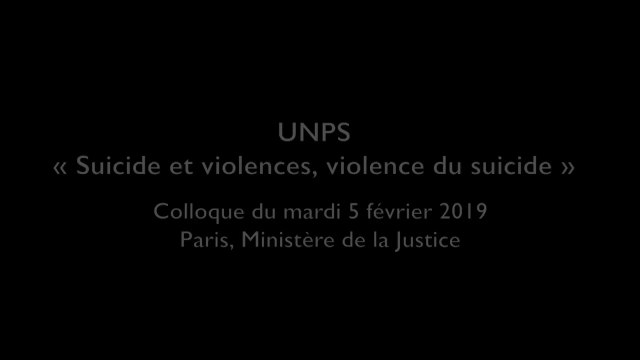 Des conduites suicidaires comme violence pour les rescapé·e·s et les entourages - Marie TOURNIGAND - JNPS 2019