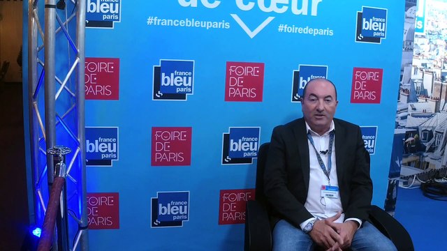 Jacques Pitoux présente son drone au concours Lépine - Foire de Paris