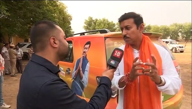 Lok Sabha Polls 2019 | Rajyavardhan Rathore upbeat in battle of Olympians as he takes on Krishna Poonia