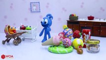 CLAY MIXER BUILDS COLORS PUPPY PLAYHOUSE  Play Doh Cartoons Stop Motion