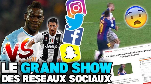 Mario Balotelli tacle CR7, la célébration polémique de Benjamin Mendy, une pétition contre Lionel Messi : le Grand Show des Réseaux Sociaux