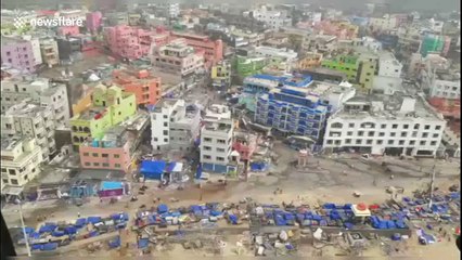 New aerial footage shows cyclone's trail of destruction in eastern India