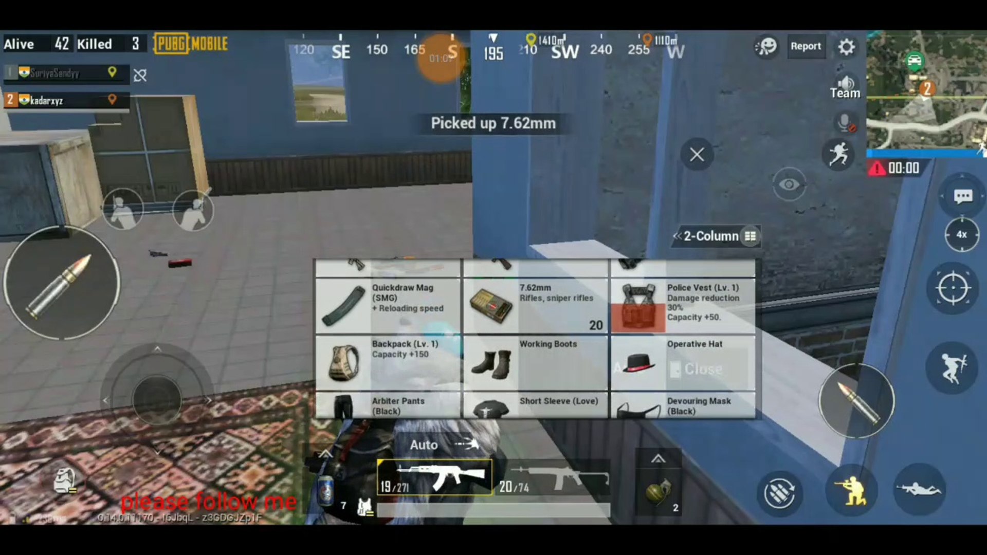⁣PUBG MOBILE Solo vs Duo Best  fight 10 kills With AKM  in PUBG MOBILE