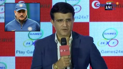 Download Video: Sourav Ganguly Wishes Good Luck To Ravi Shastri For Coming Tournaments || Oneindia Telugu