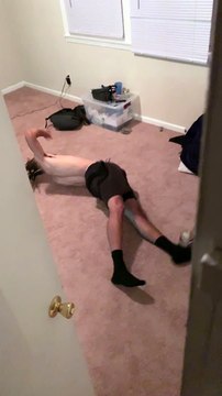 Scare Sends Boyfriend Sprawling