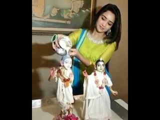 Ashi Singh celebrates Krishna Janmashtami